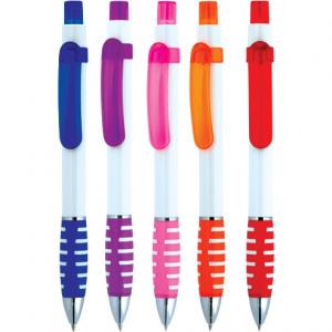 Бяла химикалка в пет цветови гами украса