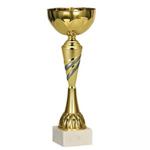 Стандартна спортна купа, златно покритие със сребърни елементи - височина 24 см