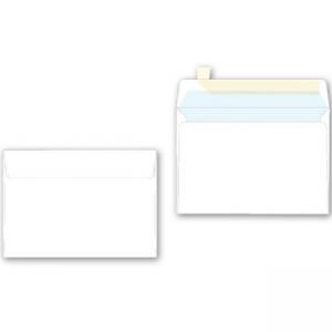 Плик формат C4, размер 229х324, бял с лента, 90 г/м2