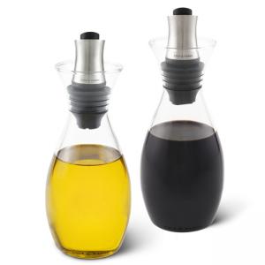 COLE & MASON Комплект за олио и оцет с регулируем дозатор