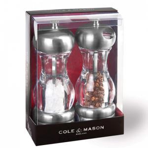 COLE & MASON Комплект мелнички за сол и пипер “SATURN“ - 16,5 см.