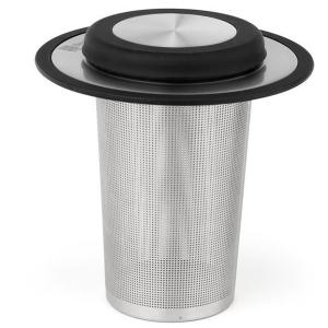 BREDEMEIJER Стоманен филтър за чай с подложка размер XL