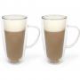 BREDEMEIJER Сет от 2 двустенни стъклени чаши с дръжка за Cappuccino/Latte Macchiato - 400 мл.