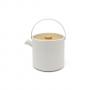 BREDEMEIJER Керамичен сет за чай с филтър и приставка за подгряване “Umea“ - бял - 1,2 л.