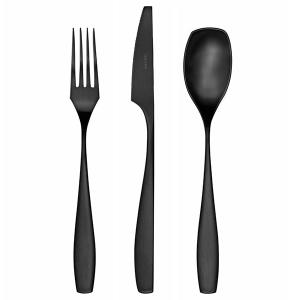 HERDMAR Прибори за хранене “LIZZ“- 24 части - черен мат