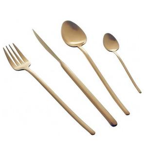 HERDMAR Прибори за хранене “STICK“- 24 части - позлатени мат