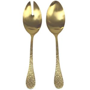 HERDMAR Прибори за салата “BETTY“- 2 части - позлатени мат