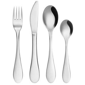 MAKU Комплект стоманени детски прибори за хранене - 4 части