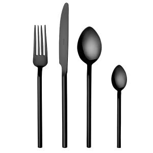 HERDMAR Прибори за хранене “DESIRE“- 24 части - черен мат