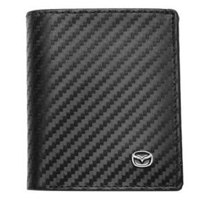 Мъжки вертикален портфейл SILVER FLAME с лого на Mazda