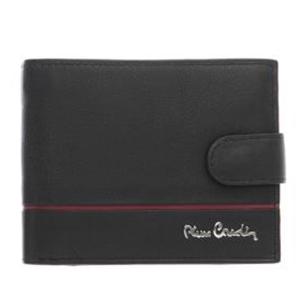 Мъжки портфейл с хоризонтална червена черта със закопчалка PIERRE CARDIN