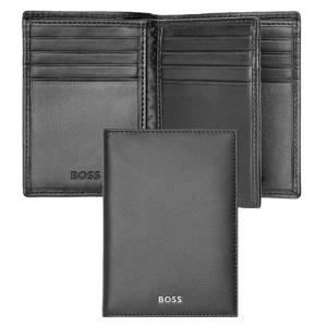Вертикален портфейл за карти Trifold Classic Smooth Black