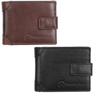 Мъжки черен портфейл Auto Set с лого на Mercedes