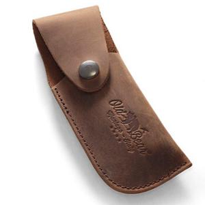 Кожен калъф за нож Old Bear, 13см, кафяв