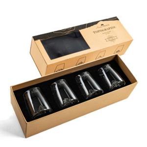 Комплект чаши за шотове Alaskan Maker TOPOGRAPHIC Montagnes Shooters 65мл, 4 броя