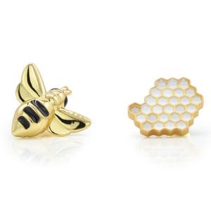 Значка Metalmorphose Fashion Pin Bee & Honeycomb