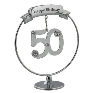 Сувенир за 50-ти рожден ден Crystocraft