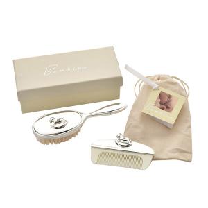 Комплект четка и гребен Bambino с люлеещо конче