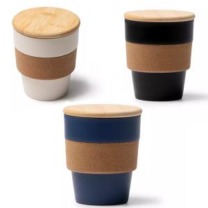 Еко чаша с бамбуков капак и корков захват