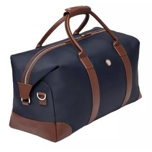 Пътна чанта Button Navy & Brown
