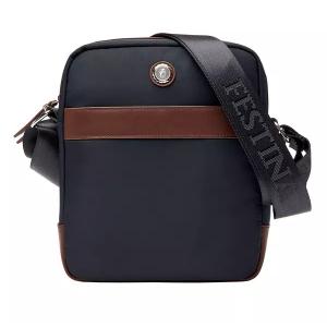 Чанта за през рамо Button Navy & Brown