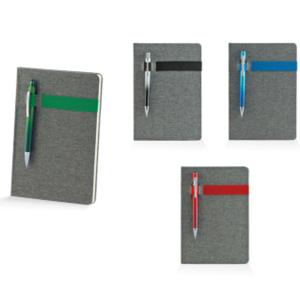 Тефтер A5 с място за химикалка