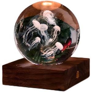 GINGKO 3D Смарт лампа “Amber Crystal“ - Медузи