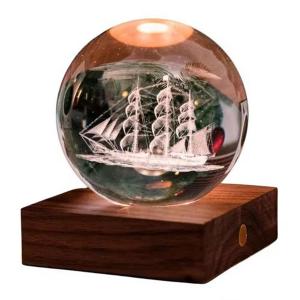 GINGKO 3D Смарт лампа “Amber Crystal“ - Кораб