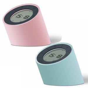 GINGKO Часовник с будилник и смарт лампа “Edge Light“ светло розов