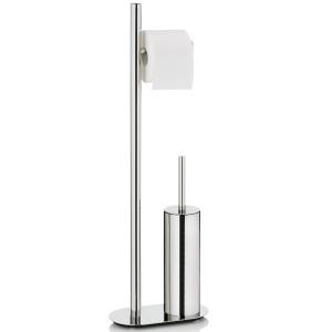KELA К-т стойка за тоалетна хартия и четка за тоалетна “Lucido“ - неръждаема стомана