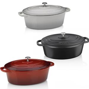 KELA Чугунена овална тенджера с капак “Calido“ - 33х26 см