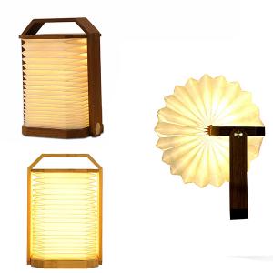 GINGKO Смарт лампа “Origami“ - бамбук