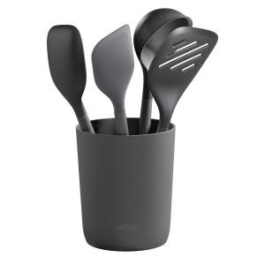ZYLISS Комплект кухненски прибори със стойка - 5 части - сиви