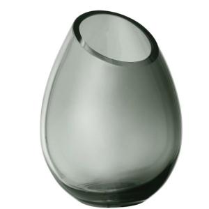 BLOMUS Стъклена ваза DROP, Ø12,5 см - цвят опушено сиво (Smoke)