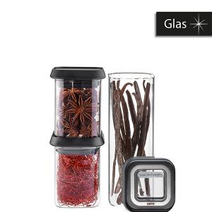 GEFU Сет от 3 бр. стъклени канистери “PANTRY“, 2х180 мл, 400мл