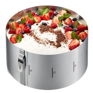 GEFU Кръгъл ринг за торта с регулиране TONDO CLIP - Ø16 - Ø30см, h 10см.