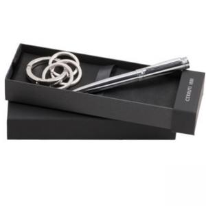 Комплект ключодържател и химикалка