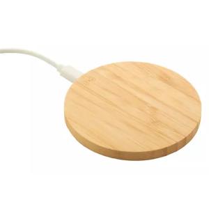 Безжично зарядно от бамбук 15W