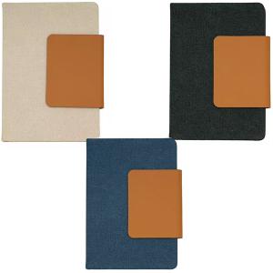 А5 бележник с кожено капаче с отделение за карти