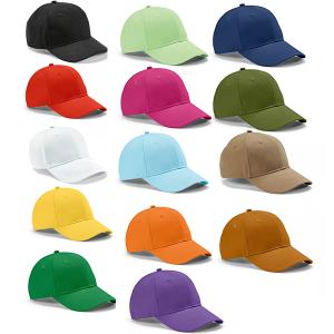 Памучна шапка с козирка 6 панела 280 гр/м²