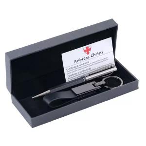 Комплект химикалка и ключодържател в кутия