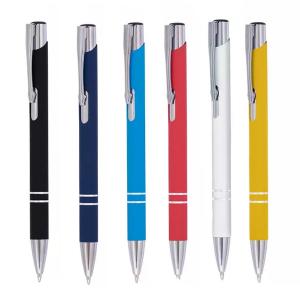 Метална гумирана химикалка FLASH VELVET