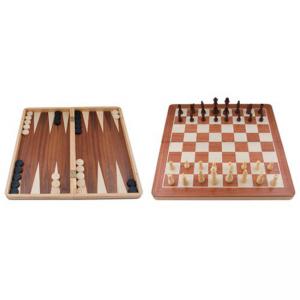 Луксозен комплект шах, табла и дама