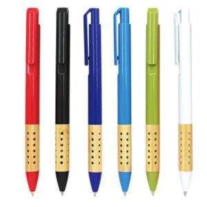 Химикалка с бамбук и пластмаса