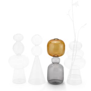 PHILIPPI Стъклена ваза “CURIOSA“ - с форма на пясъчен часовник