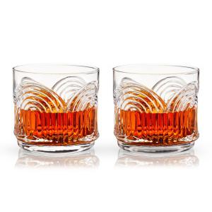 VISKI Кристални чаши за уиски във винтидж стил “BEAU“ 2 бр. - 325 мл.