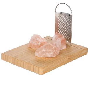 MAKU Ренде за хималайска сол с бамбукова дъска