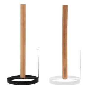 MAKU Стойка за кухненска ролка - цвят бял / черен MAKU Стойка за кухненска ролка - цвят бял / черен