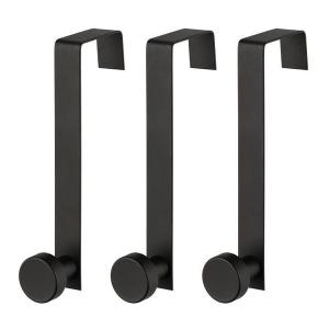 4Living Комплект от 3 бр закачалки за врата “Robin“ - черни