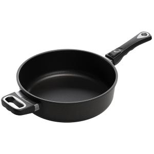 AMT Тиган дълбок индукционен 8 см. - Ø 28 см. с мобилна дръжка AMT Тиган дълбок индукционен 8 см. - Ø 28 см. с мобилна дръжка